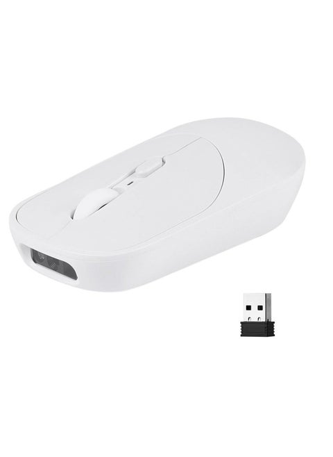 Wireless Mouse Barcode Scanner 2D Handheld Barcode Scanner with Wireless Mouse Functions Portable Barcode Reader for Inventory Library Supermarket Pharmacy Logistics