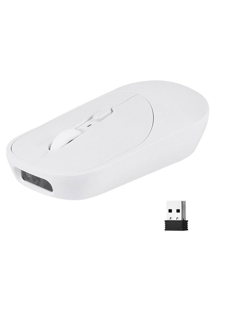 Generic - Wireless Mouse Barcode Scanner 2D Handheld Barcode Scanner with Wireless Mouse Functions Portable Barcode Reader for Inventory Library Supermarket Pharmacy Logistics - Image 1