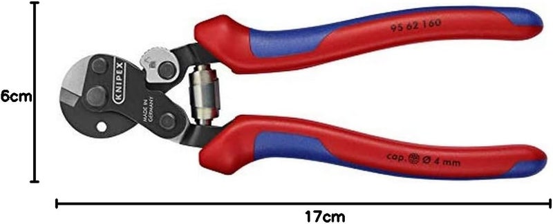 KNIPEX 95 62 160 Wire Rope Cutter with Multi-Component Grips - 160 mm - Image 3