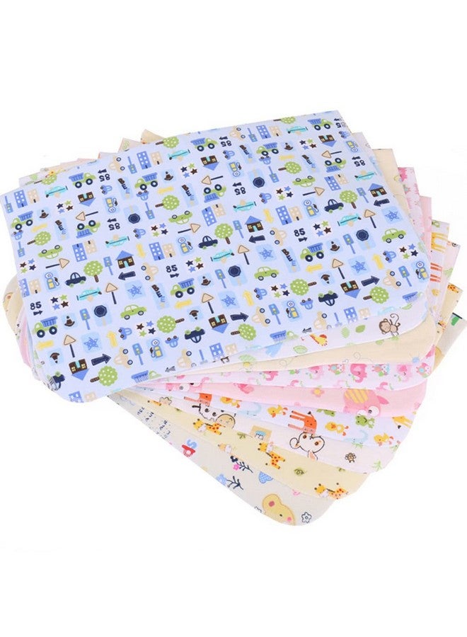 Monvecle 4pcs Pack Baby Infant Waterproof Cotton Changing Pads Washable Resuable Diapers Liners Mats (4pcs Pack-18"x12") - Image 1