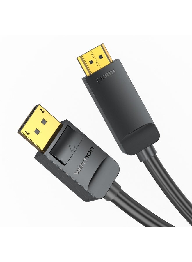 VENTION 4K DisplayPort to HDMI Cable 1M Black Model # HAGBF - Image 1