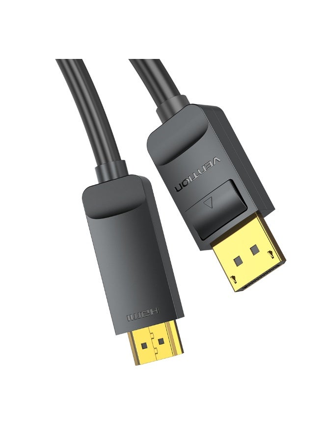 VENTION 4K DisplayPort to HDMI Cable 1M Black Model # HAGBF - Image 3