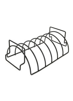 Generic Stainless Steel Grill Stand Portable BBQ Rib Rack with Non-Stick Coating Steak Holders for Camping Outdoor Cooking Roasting 35×19.5×12cm Barbecue Tool  - Image 5