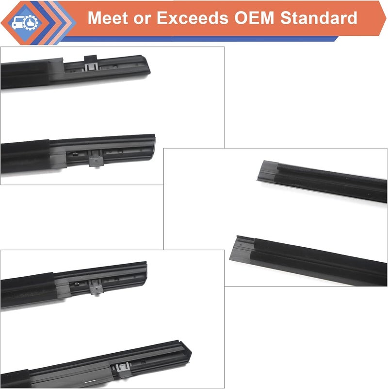 ZONFANT 4pcs Car Exterior Door Seal Straps for Honda Civic 4-Door Sedan 2016-2021 - Image 4