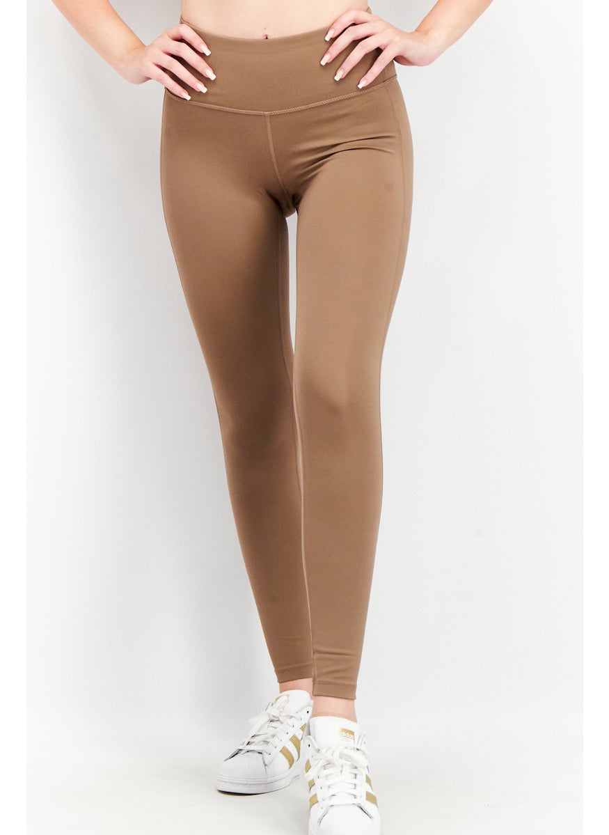 Tchibo Women Sportwear Fit Training Tights, Tan  - Image 1