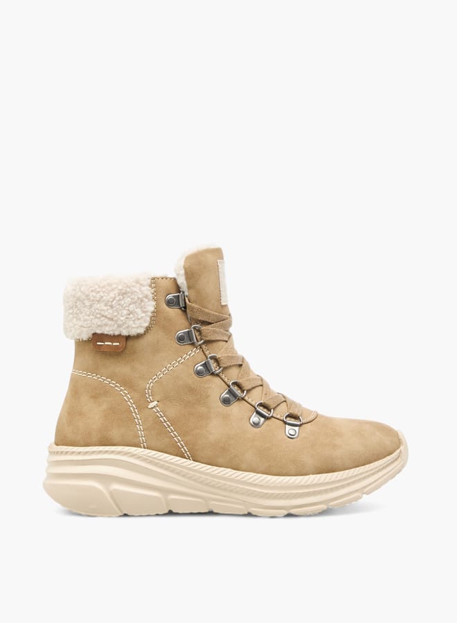 Lee Cooper Women's Plush Detail Ankle Boots with Zip Closure  - Image 3