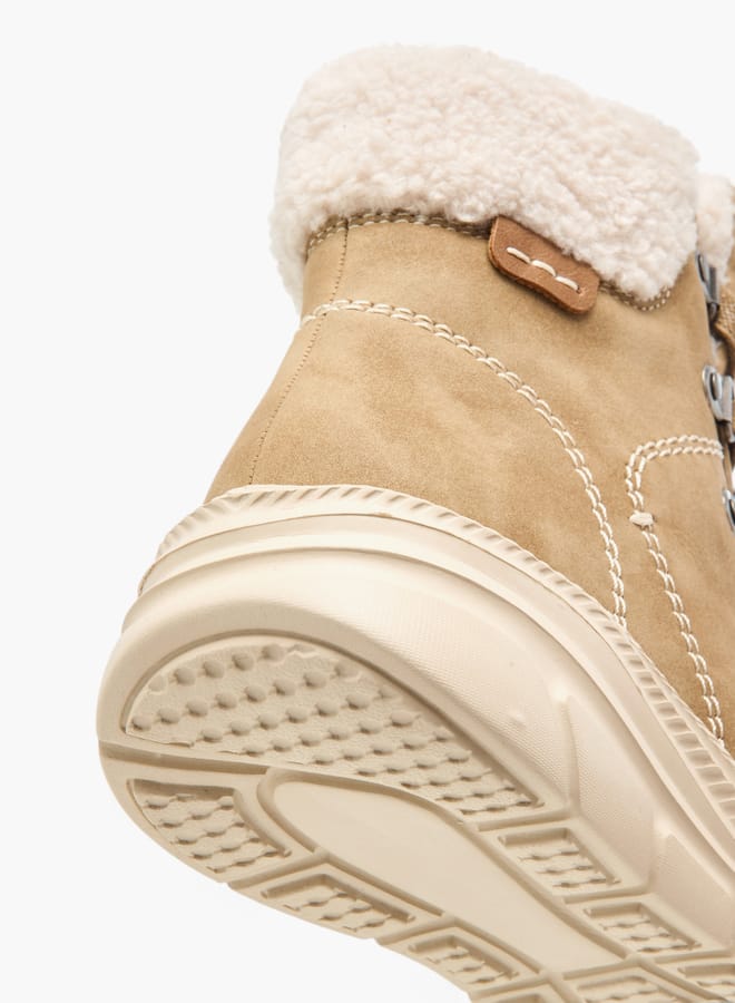 Lee Cooper Women's Plush Detail Ankle Boots with Zip Closure  - Image 5