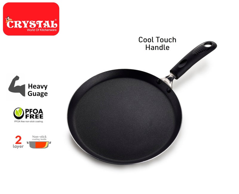 Crystal Classic Series Non Stick Dosa Tawa|Flat Tawa 250 mm | 2.6 mm Thickness - Image 2
