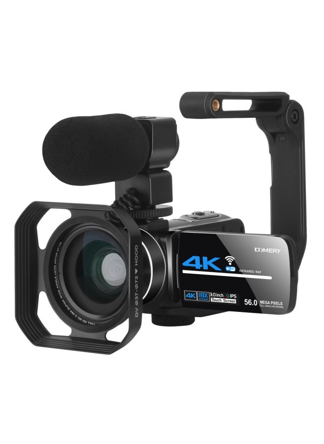 Generic 4K HD Digital Camera Home WiFi Live Touch Screen Camera Photography And Video All-in-One DV-Body Color:16g Memory Card  - Image 3