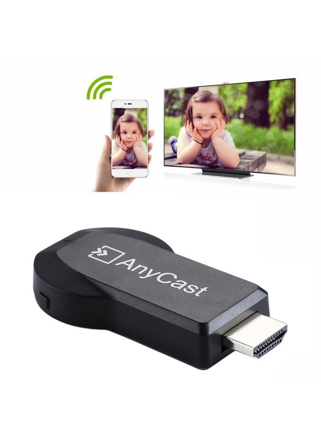 Generic - M2 Plus Wireless WiFi Display Dongle Receiver Airplay Miracast DLNA 1080P HDMI TV Stick for iPhone, Samsung, and other Android Smartphones(Black) - Image 1