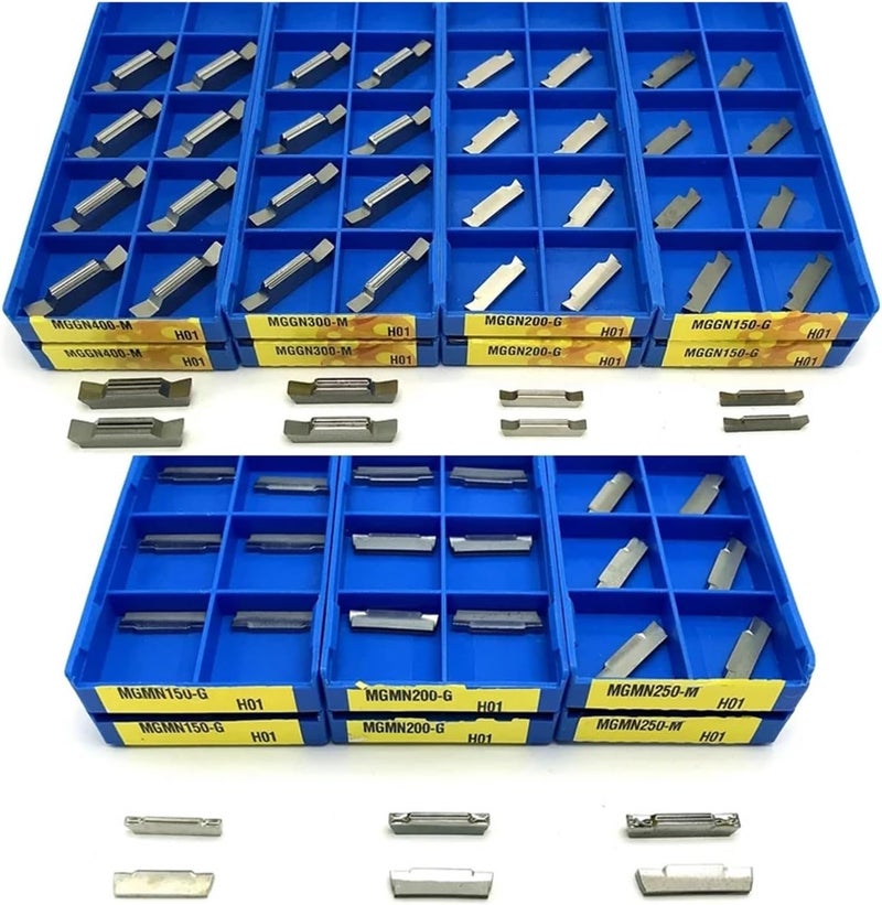 Mgmn H01 400mm كربيد إدراج 10 قطع مجموعة أدوات قطع الأخاديد والتقطيع - Image 1