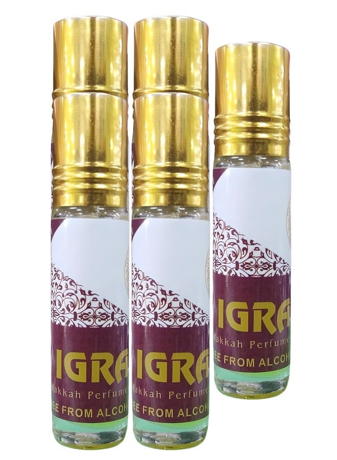 بيرفيومز 5 قطع زيت عطري اغرا مكة 12 مل - Image 1