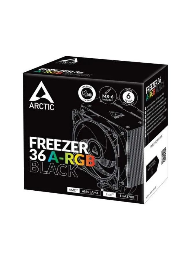 Arctic Freezer 36 A-RGB (Black) Multi Compatible Tower CPU Cooler with A-RGB - Image 5