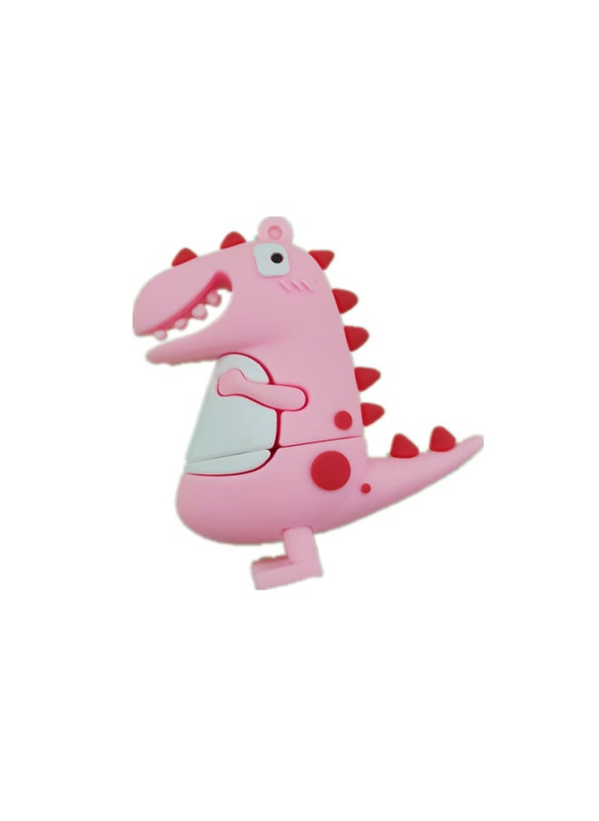 Cartoon USB 16g Cute Creative Mini USB 32g Doll Gift USB Company Exhibition Bidding USB Wholesale-Color:Dinosaur Powder-Capacity:4GB  - Image 1