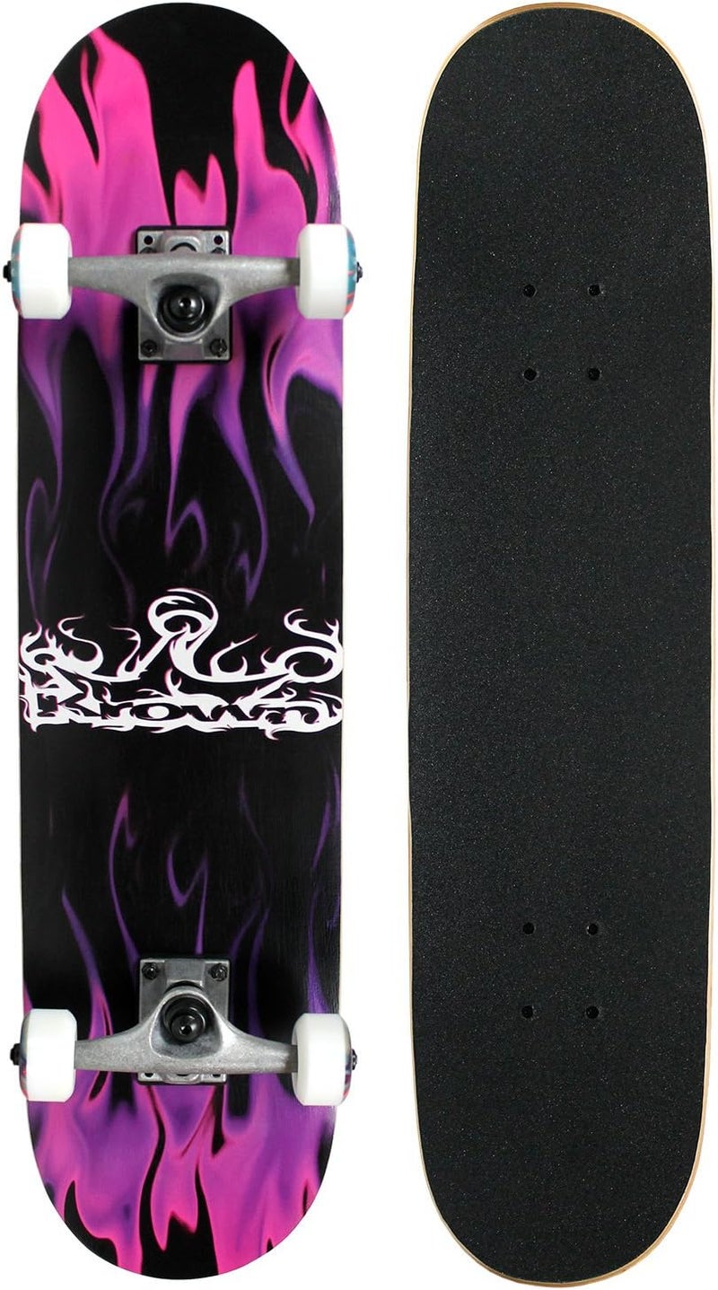 Krown Rooke Complete Skateboard - Pro Style Quality - Maple 7-Ply Deck, Aluminum Trucks, Urethane Wheels, Precision Bearings - The Perfect Beginners First Board - Image 1