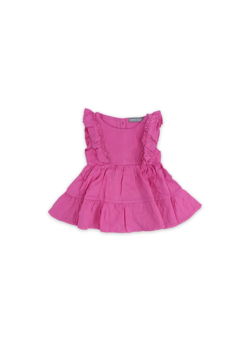 Pompelo Baby Girls Cotton Sleeveless Dress - Image 2
