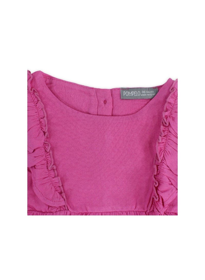 Pompelo Baby Girls Cotton Sleeveless Dress - Image 3