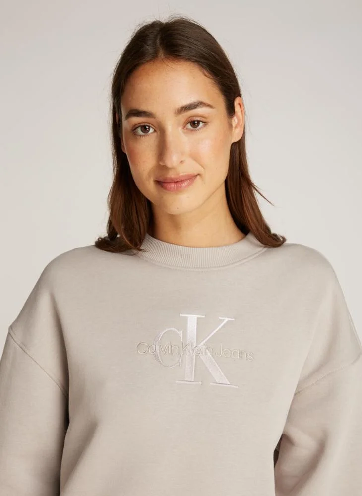 Calvin Klein Jeans Logo Detail Knitted Dress