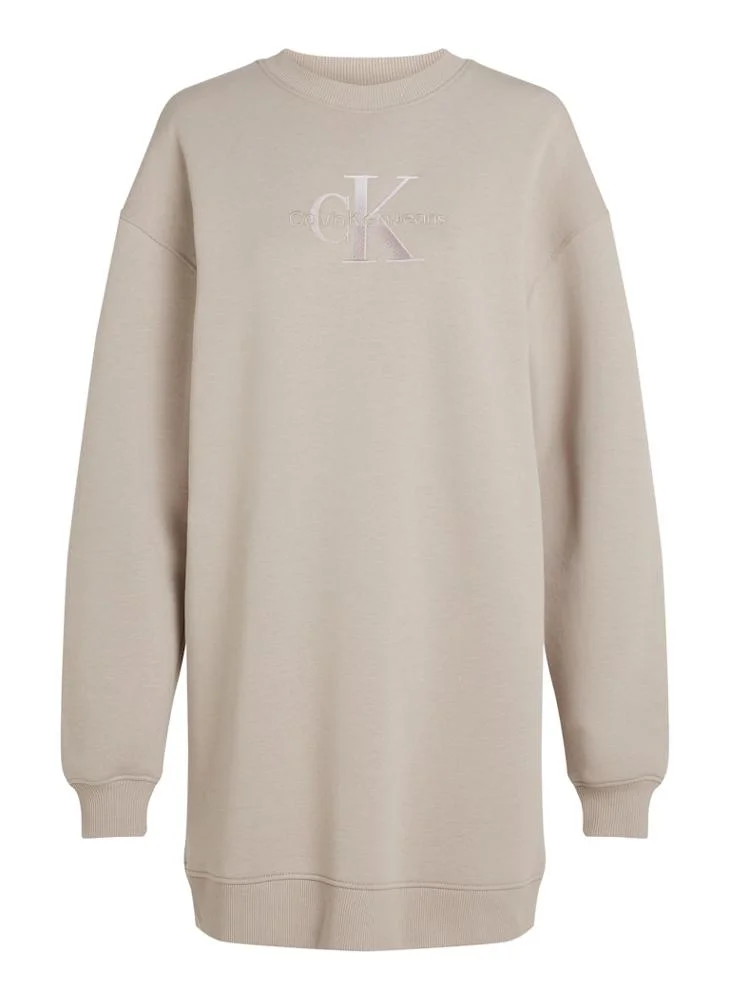 Calvin Klein Jeans Logo Detail Knitted Dress