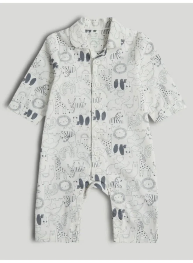 Mothercare Safari All-in-One Cotton Pyjamas