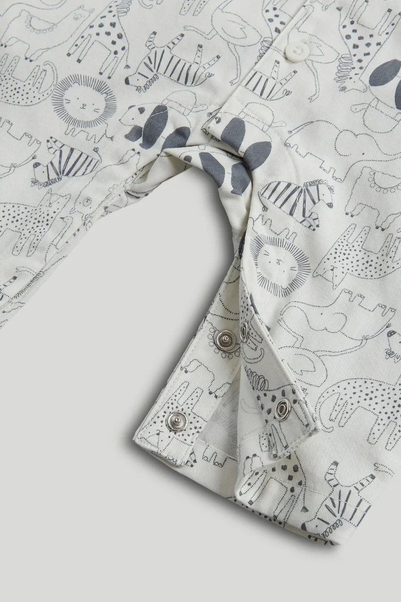 Mothercare Safari All-in-One Cotton Pyjamas