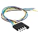 Seamaka 5 Way Flat Trailer Wiring Harness Plug22 inch 18AWG Extension Cable Connector Socket5 Pin Male Connector Trailer Wiring for Car Trailer RV Truck Boat O075 - Image 2