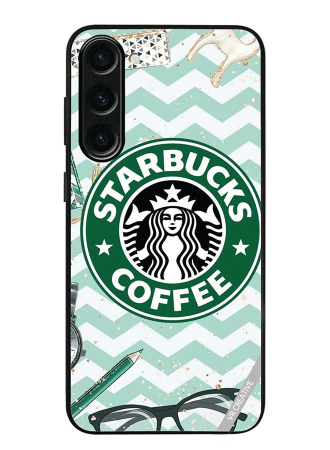 VR CREATIVE Protective Case Cover For Samsung Galaxy S24 Starbucks Coffee Design Multicolour - Image 1