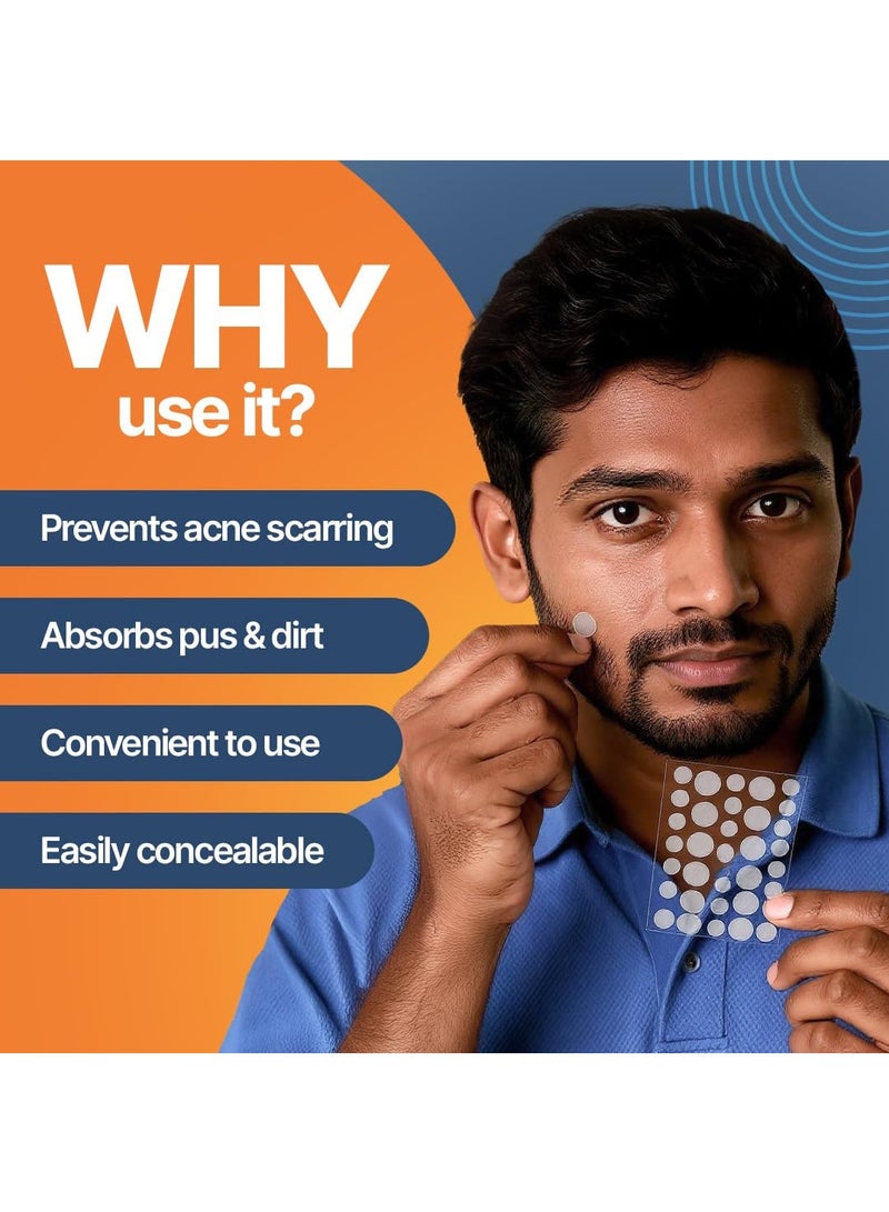 Beardhood Acne Pimple Patch 72 For Active Surface Acne Absorbs Pimple Overnight Reduces Excess Oil For All Skin Types - Image 4