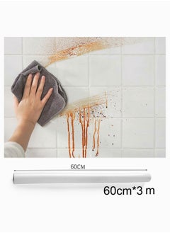 Oil Proof Wall Sticker White Contact Paper Decorative Self Adhesive Removable Wallpaper Kitchen Backsplash Protector Transparent Cupboard Household 60x300cm - pzsku/ZCC6B78751DD952F82629Z/45/_/1719228071/48d4209d-ae64-4ac4-bf97-04ab6252d858