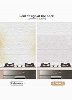 Oil Proof Wall Sticker White Contact Paper Decorative Self Adhesive Removable Wallpaper Kitchen Backsplash Protector Transparent Cupboard Household 60x300cm - pzsku/ZCC6B78751DD952F82629Z/45/_/1719228072/7a956ad4-f8cd-4cee-9ad3-607331fb9071