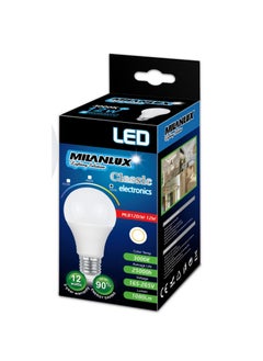 MILANLUX Milanlux Led Bulb 1080 Lumen Warm White (3000) 12W = 75W E27 Base Pack of 5  - Image 2