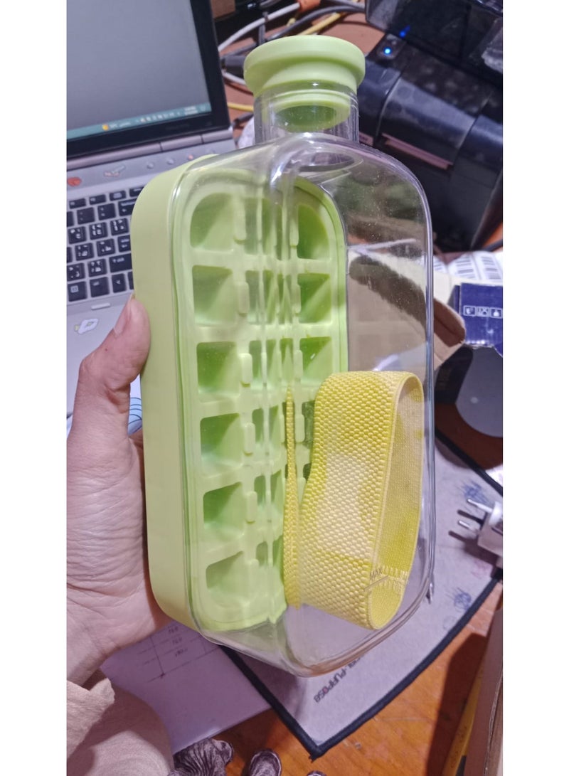 2-in-1 Ice Cube Maker and Water Bottle – Portable Silicone Ice Mold with Straw, Ideal for Smoothies and Cold Drinks - Image 1
