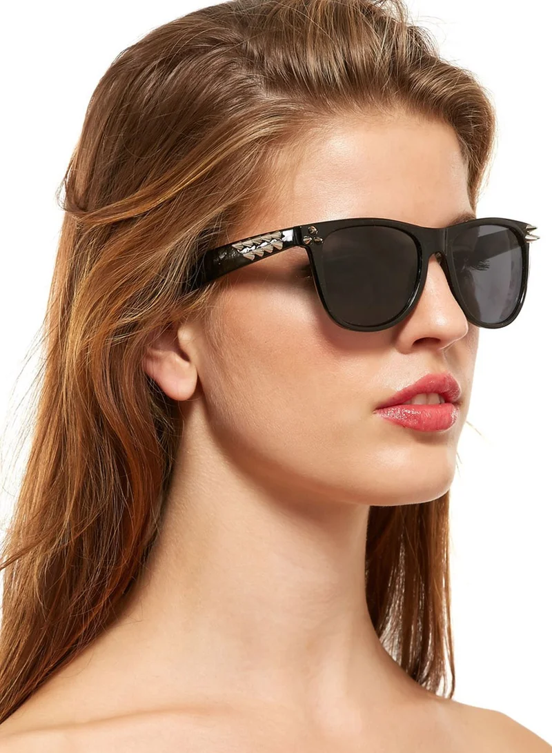 Ginger Studded Wayfarers