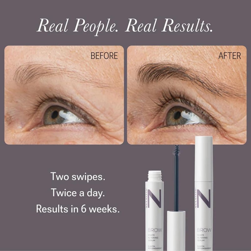 NULASTIN Shape Altering Eyebrow Serum - Brow Serum to Shape & Define - Improves the Appearance of Sparse Eyebrows for a Fuller Look - Enriched with Hair-Strengthening Ingredients (0.1 Fl Oz) - Image 3
