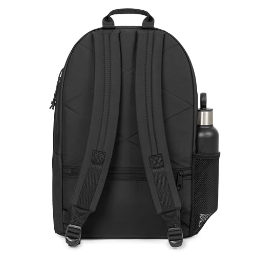 EASTPAK Padded Double – 24L Squared Backpack with Dual Front Pockets, 13” Laptop Sleeve, Bottle Holder & Padded Straps, Black - Image 4
