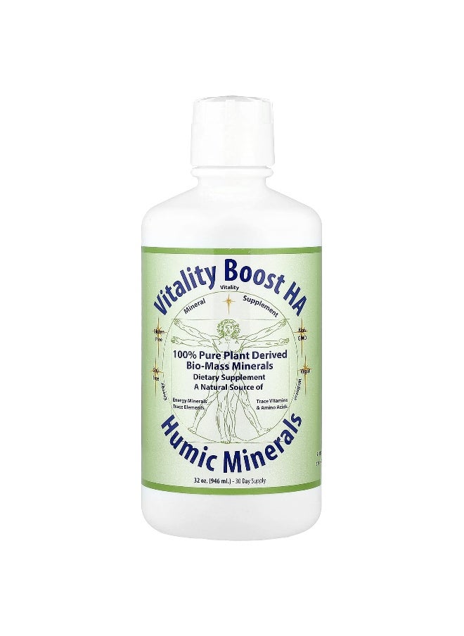 Morningstar Minerals Morningstar Minerals, Vitality Boost HA, Humic Minerals, 32 oz (946 ml)  - Image 1