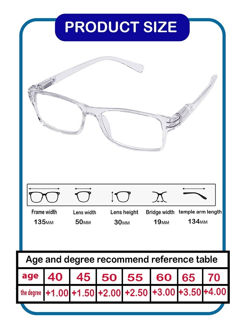 ثلاث نظارات للقراءة للجنسين رجال و نساء - Image 2