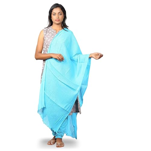 Happy Bunny Pure Cotton Dupatta for Women (2.5m) Soft, Lightweight, and Breathable Skin Chunni, Versatile Solid Color Stole for Everyday Styling and Festive Outfits - Image 1
