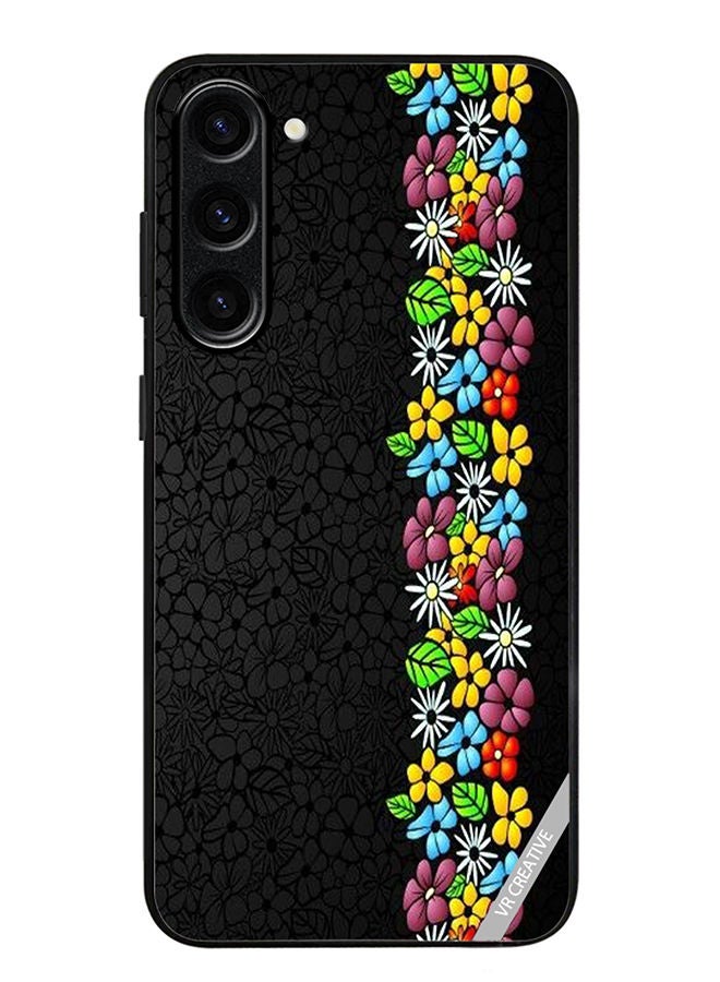VR CREATIVE Protective Case Cover For Samsung Galaxy S23 Plus Flower Design Multicolour - Image 1