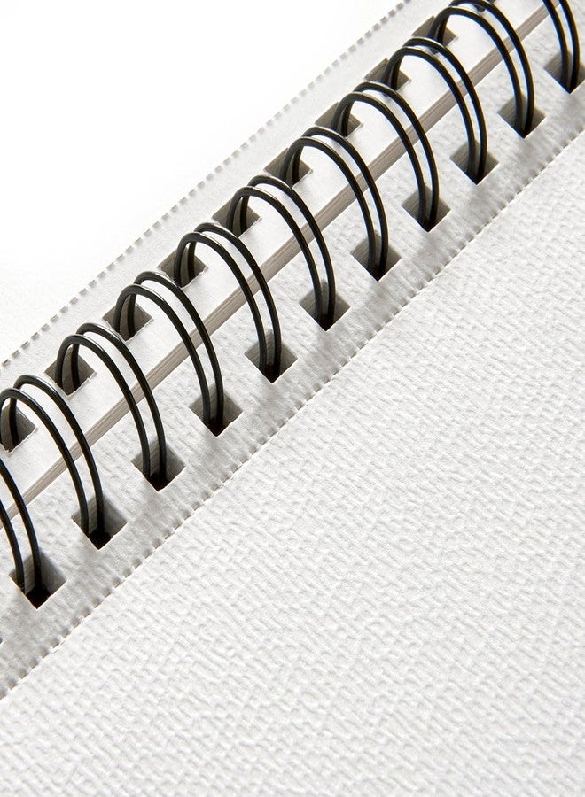 KINGART Cold-Pressed Watercolor Paper Pad Set – 7x10 Inch, 2-Pack – 30 Sheets Each (140 lb / 300 GSM), Heavyweight Dual-Sided Paper – Spiral-Bound Media Pads - Image 2
