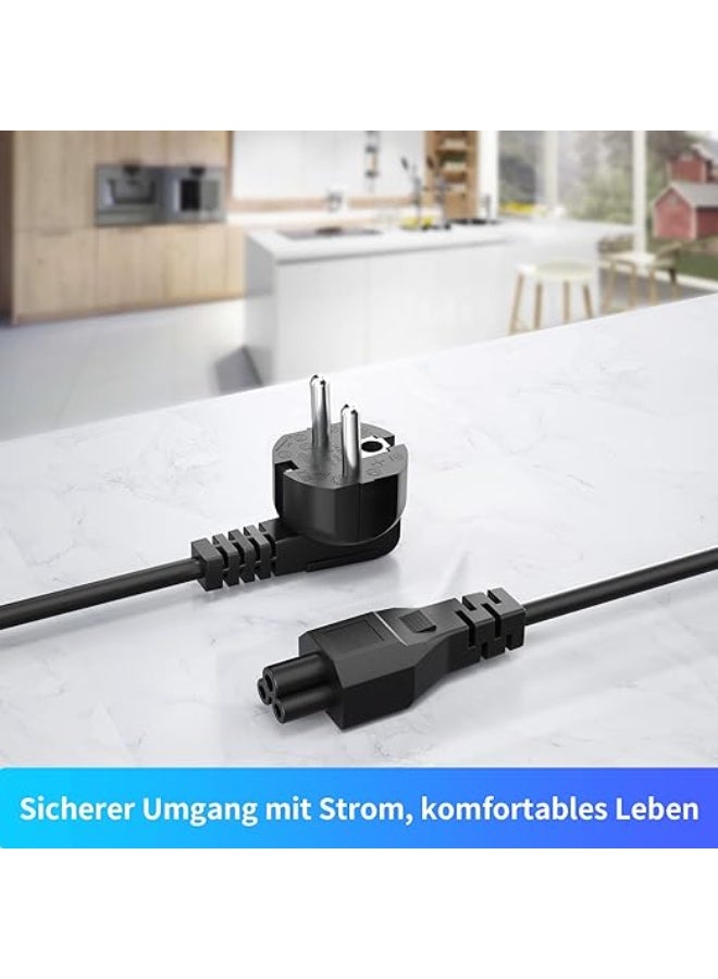 Power Cable 3 Pin 1.2m Plug Black – Mickey Mouse Style - Image 2