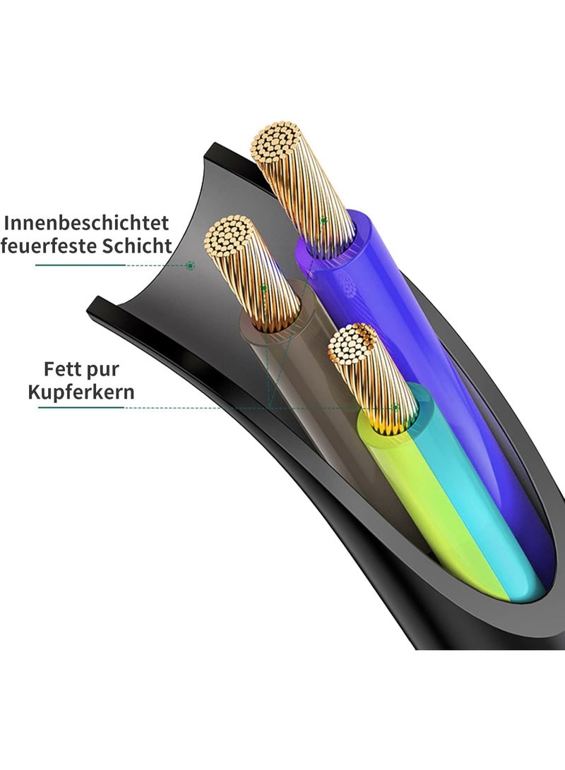 Power Cable 3 Pin 1.2m Plug Black – Mickey Mouse Style - Image 3
