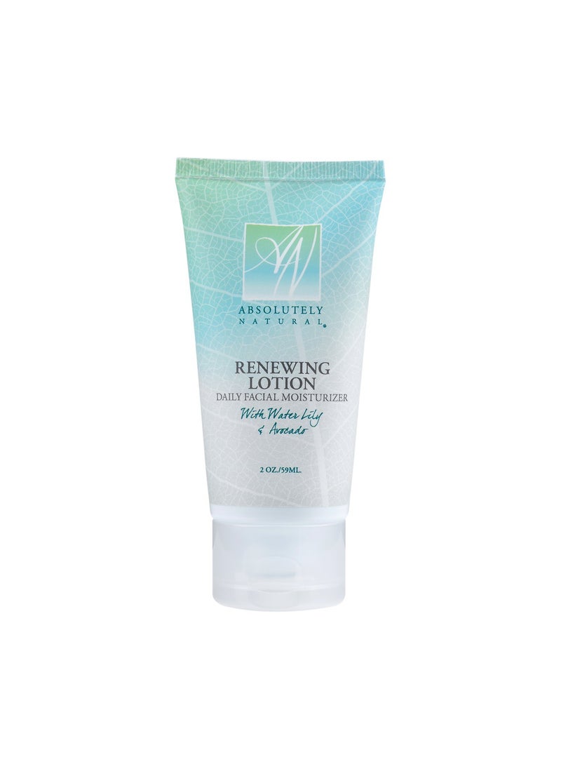 Absolutely Natural Renewing Lotion Facial Moisturizer with Aloe Vegan Made in the USA 