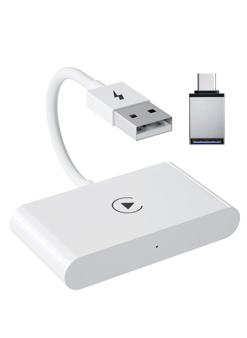 SYOSI - Wireless CarPlay Adapter for iPhone Wireless Carplay Dongle Converts Factory Cars Wired Carplay to Wireless Carplay Bluetooth Adapter 5Ghz WiFi Auto-Connect Online Update Support iOS 13+ - Image 1