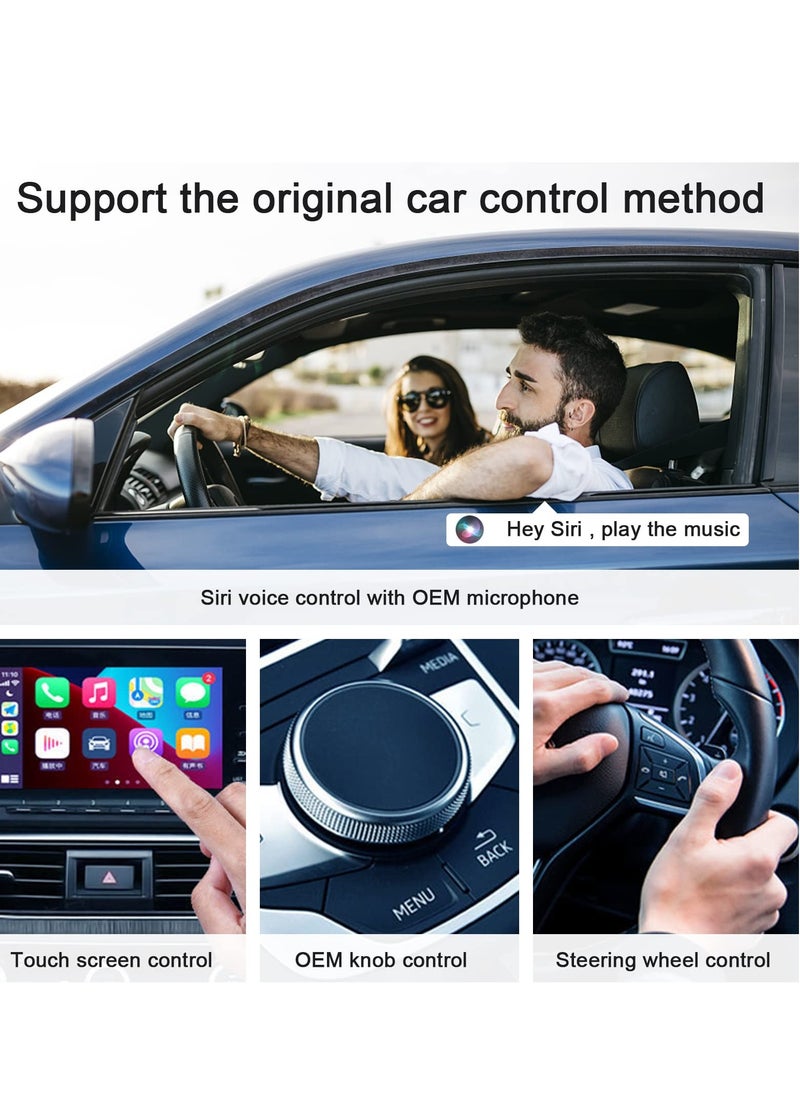 SYOSI - Wireless CarPlay Adapter for iPhone Wireless Carplay Dongle Converts Factory Cars Wired Carplay to Wireless Carplay Bluetooth Adapter 5Ghz WiFi Auto-Connect Online Update Support iOS 13+ - Image 1