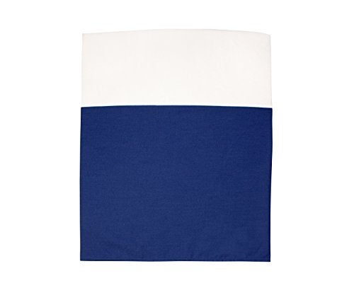 NoJo Little Love Separates Collection Solid Crib Skirt, Navy - Image 3