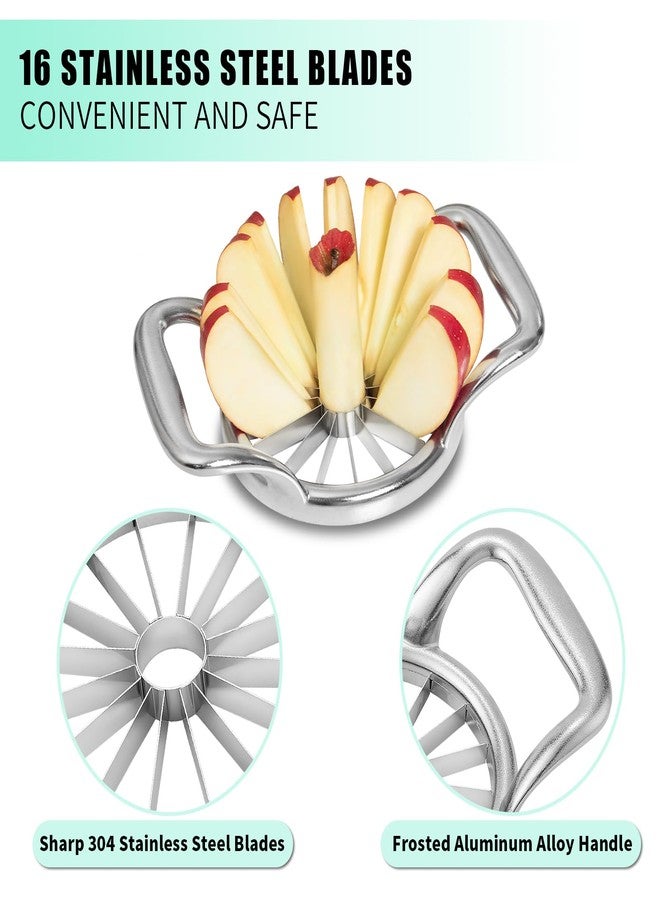 LIIGEMI 5.5 Inch Extra Large Apple Slicer,16-Slice Thin Apple Slicer and Corer,Cutter, Divider, Wedger for Fruits and Vegetables，Gifts for Mom，Sharp and Sturdy，Easy to Use - Image 5