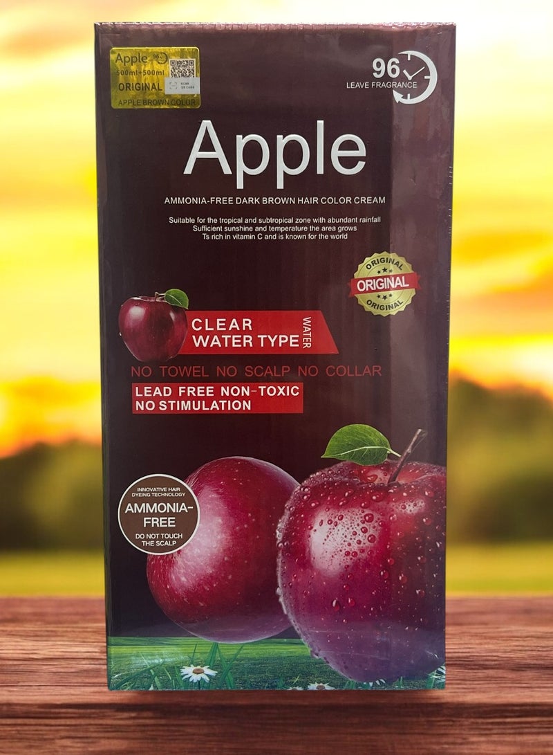 Apple Blossoms Natural Hair Color Cream Brown 1000ml - Image 1