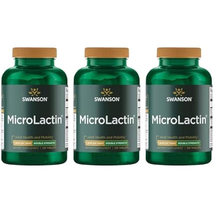 Swanson Microlactin Double Strength 1000 Milligrams 120 Tabs (3 Pack) - Image 1