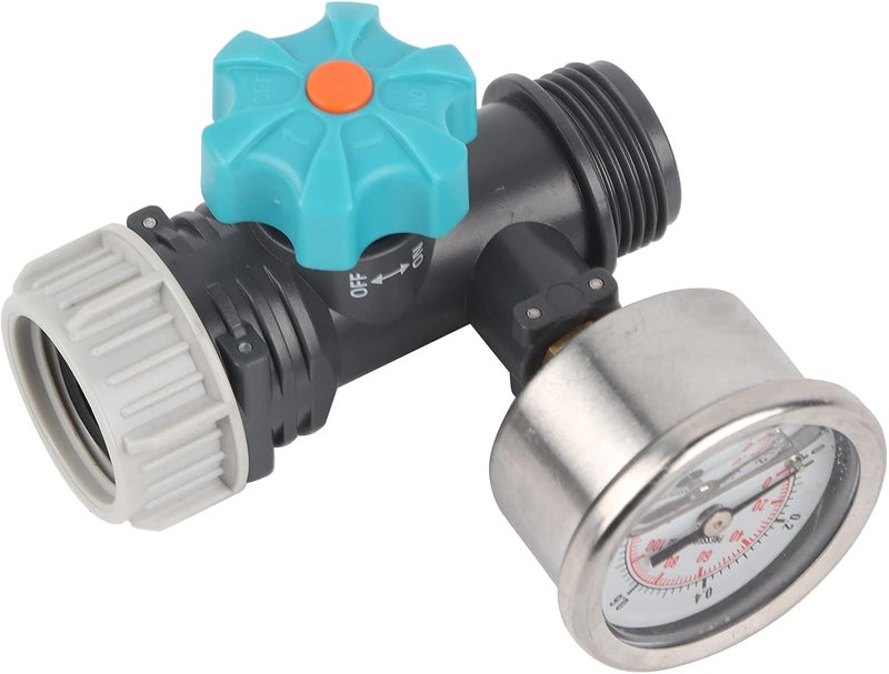 Luocute G3/4in Adjustable Water Pressure Regulator Valve with Pressure Gauge, Visualized Control System, Grip Handle, Drip Irrigation Pressure Regulator for Greenhouse Garden Lawn Patio - Image 5